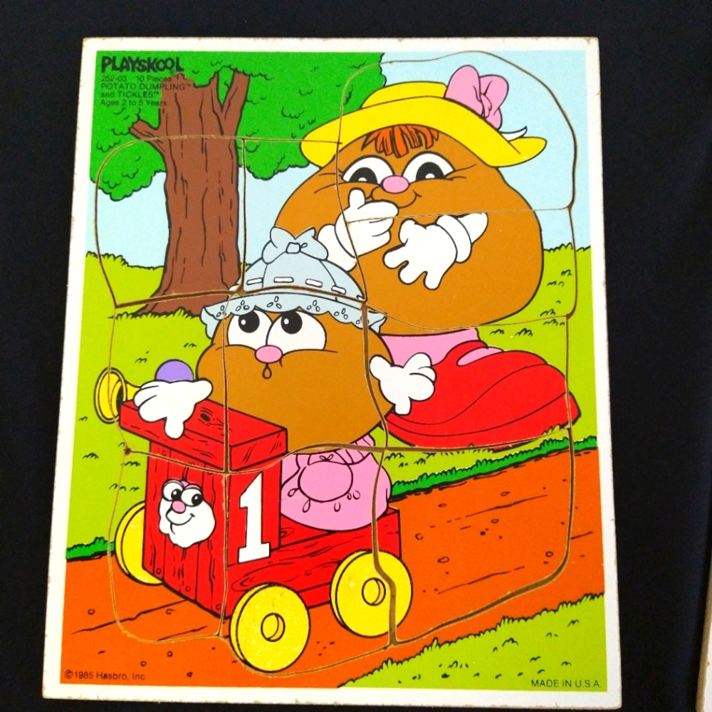 Vintage 1985' Playskool Potato Heads Puzzles
